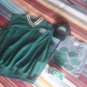 OU bundle. Vest, Homage tee, Cap, belt EUC